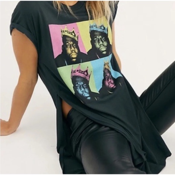 Free People x Daydreamer Women's Biggie Slit Tunic in Washed Black Size Small - Picture 1 of 9